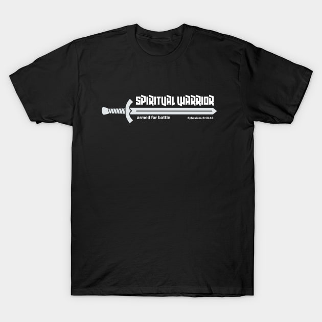 Spiritual Warrior Armor of God Warfare Ephesians T-Shirt by Terry With The Word